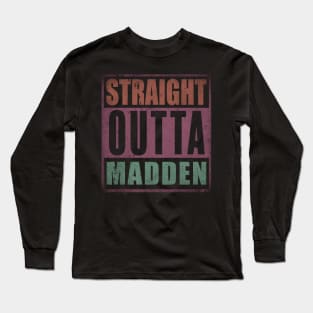 Classic Name Madden Color Styles Christmas 70s 80s 90s Long Sleeve T-Shirt